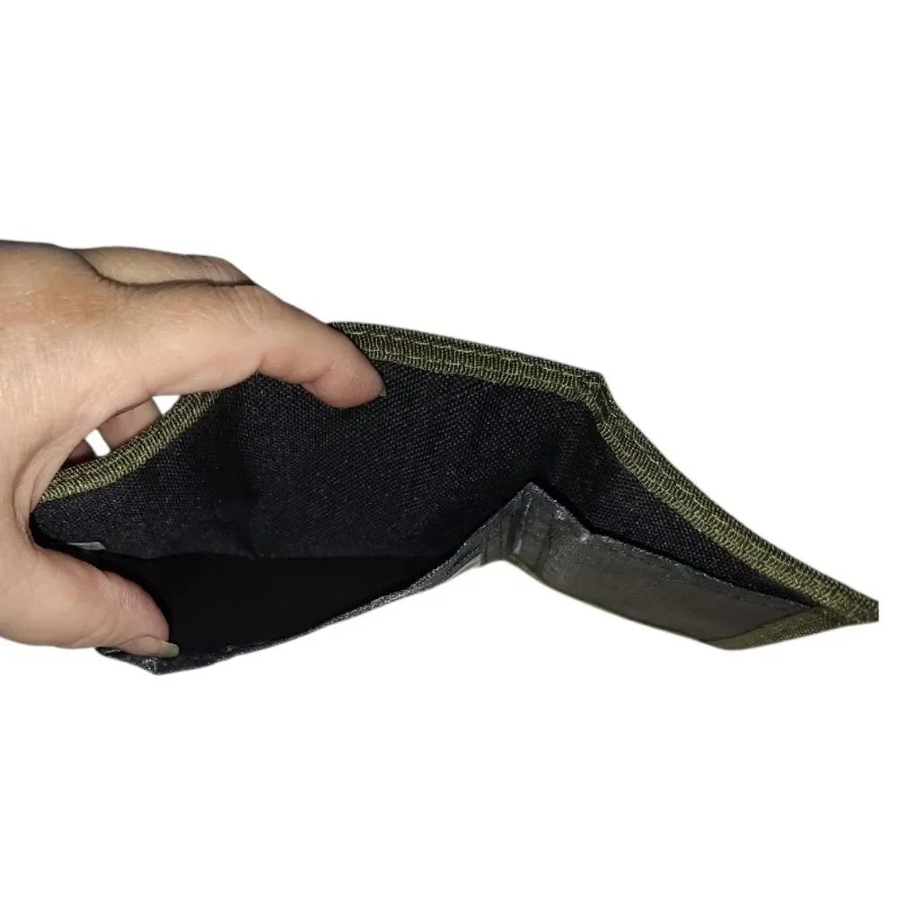 Wallet in Camouflage Green with Velcro Closure